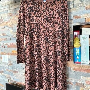 Old Navy Brown Leopard Print dress